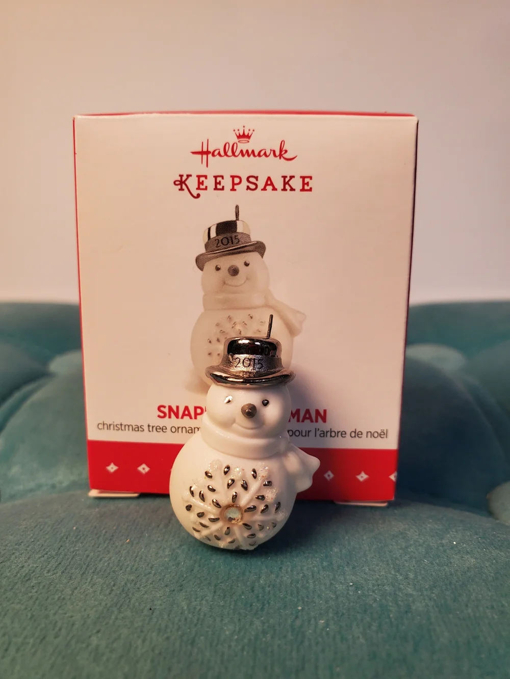 Hallmark Keepsake 2015 Snappy Snowman Christmas Ornament QXM8539